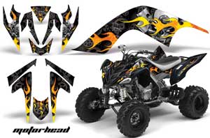 Yamaha Raptor 700 ATV Graphic Kit - 2006-2012 Mad Hatter Red