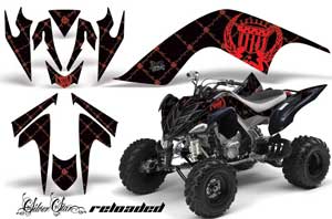 Yamaha Raptor 700 ATV Graphic Kit - 2006-2012 Silver Star - Reloaded Orange