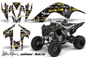 Yamaha Raptor 700 ATV Graphic Kit - 2006-2012 Silver Star - Silverhaze Yellow