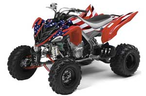 Yamaha Raptor 700 ATV Graphic Kit - 2006-2012 Stars n Stripes Red