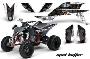 Yamaha YFZ 450 ATV Graphic Kit - 2004-2014 Mad Hatter Black