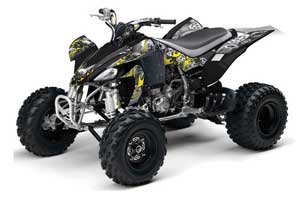 Yamaha YFZ 450 ATV Graphic Kit - 2004-2014 Motorhead Silver