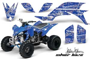 Yamaha YFZ 450 ATV Graphic Kit - 2004-2014 Silver Star - Silverhaze Silver