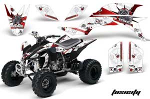 Yamaha YFZ 450 ATV Graphic Kit - 2004-2014 Toxicity Red
