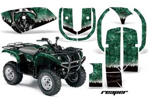 Yamaha Grizzly 660 ATV Graphic Kit - All Years Reaper Green