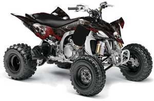 Yamaha YFZ 450SE / 450R ATV Graphic Kit - 2009-2013 Bone Collector Black