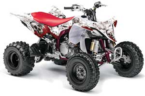 Yamaha YFZ 450SE / 450R ATV Graphic Kit - 2009-2013 Bone Collector White