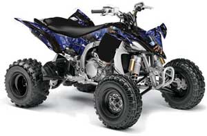 Yamaha YFZ 450SE / 450R ATV Graphic Kit - 2009-2013 Mad Hatter Blue