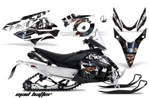Yamaha Phazer RTX / GT Sled Graphic Kit - 2007-2016 Mad Hatter Black