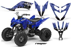 Yamaha Raptor 250 ATV Graphic Kit - 2008-2014 Reaper Blue