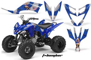 Yamaha Raptor 250 ATV Graphic Kit - 2008-2014 T Bomber Blue