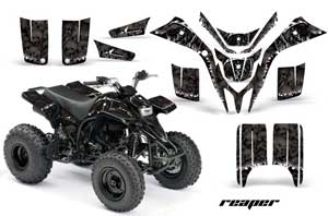 Yamaha Blaster YFS200 ATV Graphic Kit - 1988-2001 Reaper Black