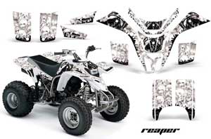Yamaha Blaster YFS200 ATV Graphic Kit - 1988-2001 Reaper White
