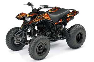 Yamaha Blaster YFS200 ATV Graphic Kit - 1988-2001 Firestorm Black