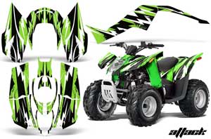 Arctic Cat DVX50 ATV Graphic Kit - 2008-2017 Attack Green