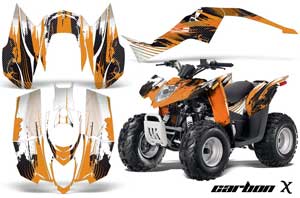 Arctic Cat DVX50 ATV Graphic Kit - 2008-2017 Carbon X Orange