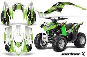 Arctic Cat DVX90 ATV Graphic Kit - 2008-2017 Carbon X Green