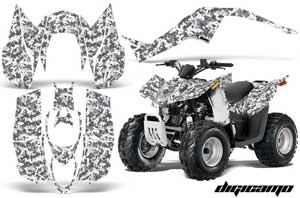 Arctic Cat DVX90 ATV Graphic Kit - 2008-2017 Digi Camo White