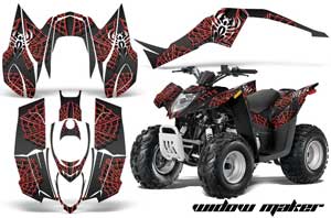 Arctic Cat DVX90 ATV Graphic Kit - 2008-2017 Widow Maker Red