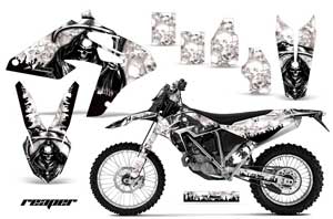 BMW G450x Dirt Bike Graphic Kit - 2010-2011 Reaper White