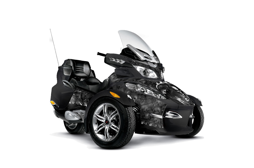 Can Am BRP (RTS) Spyder Graphic Kit - 2010-2012 Reaper Black