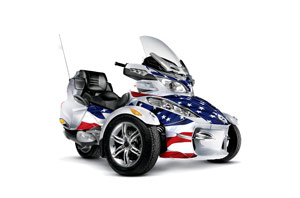 Can Am BRP (RTS) Spyder Graphic Kit - 2010-2012 Stars and Stripes