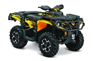 Can Am Outlander XT / DPS / SST ATV Graphic Kit - 2013-2016 Zombie Trooper Yellow