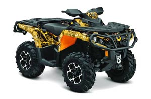 Can Am Outlander XT / DPS / SST ATV Graphic Kit - 2013-2016 Mad Hatter Yellow