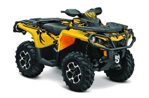 Can Am Outlander XT / DPS / SST ATV Graphic Kit - 2013-2016 Tribe Yellow
