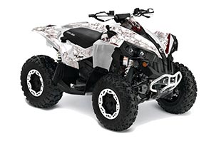Can Am Renegade 500x/r / 800x/r ATV Graphic Kit - All Years Bone Collector White