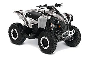 Can Am Renegade 500x/r / 800x/r ATV Graphic Kit - All Years Bullet Proof Black