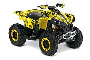 Can Am Renegade 500x/r / 800x/r ATV Graphic Kit - All Years Motorhead Yellow