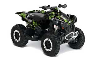 Can Am Renegade 500 / 800 / 1000 ATV Graphic Kit - All Years Guns Green