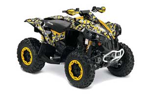 Can Am Renegade 500 / 800 / 1000 ATV Graphic Kit - All Years Urban Camo Yellow