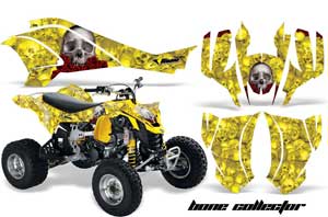 Can Am DS450 / DS450X EFI ATV Graphic Kit - 2008-2016 Bone Collector Yellow