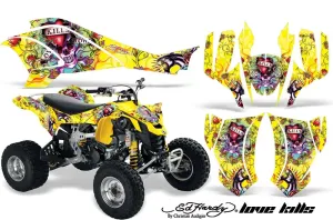 Tag Metals ATV Handlebar Grips - Yellow 7/8" For Can-Am DS450/DS650/Renegade/Outlander - Anti-Vibration & Non-Slip