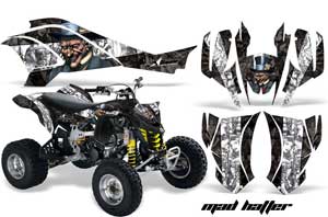 Can Am DS450 / DS450X EFI ATV Graphic Kit - 2008-2016 Mad Hatter White