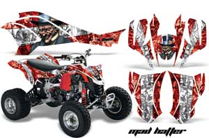 Can Am DS450 / DS450X EFI ATV Graphic Kit - 2008-2016 Mad Hatter White