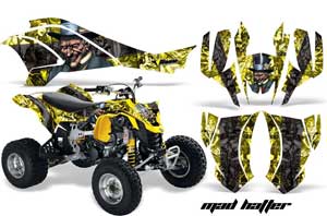 Can Am DS450 / DS450X EFI ATV Graphic Kit - 2008-2016 Mad Hatter Black