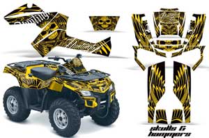 Can Am Outlander EFI 500 / 650 / 800 / 1000 ATV Custom Graphic Kit - 2006-2011