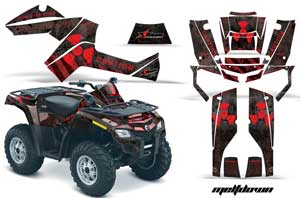 Can Am Outlander EFI 500 / 650 / 800 / 1000 ATV Custom Graphic Kit - 2006-2011