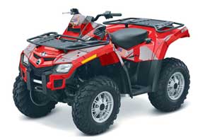 Can Am Outlander EFI 500 / 650 / 800 / 1000 ATV Graphic Kit - 2006-2011 T Bomber Red