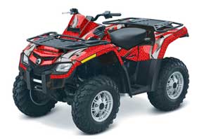 Can Am Outlander EFI 500 / 650 / 800 / 1000 ATV Graphic Kit - 2006-2011 Tribal Flames Red