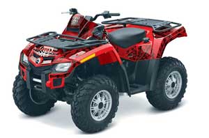 Can Am Outlander EFI 500 / 650 / 800 / 1000 ATV Graphic Kit - 2006-2011 Widow Maker Red