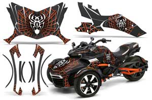 Can Am F3-S Spyder Custom Graphic Kit - All Years
