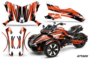 Can Am F3-S Spyder Custom Graphic Kit - All Years