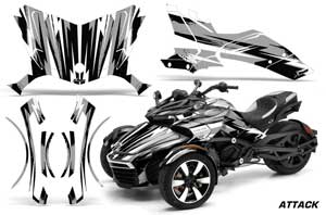 Can Am F3-S Spyder Custom Graphic Kit - All Years