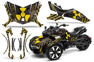 Can Am F3-S Spyder Custom Graphic Kit - All Years