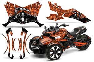 Can Am F3-S Spyder Custom Graphic Kit - All Years