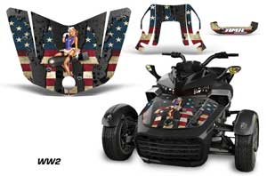 Can Am F3-S Spyder Hood Custom Graphic Kit - All Years